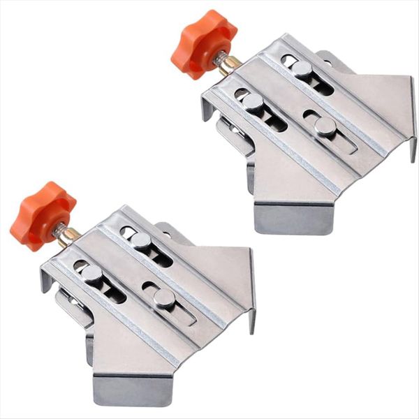 2Pcs Multipurpose Stainless Steel 90 Degree Corner Clamp T-Shaped
