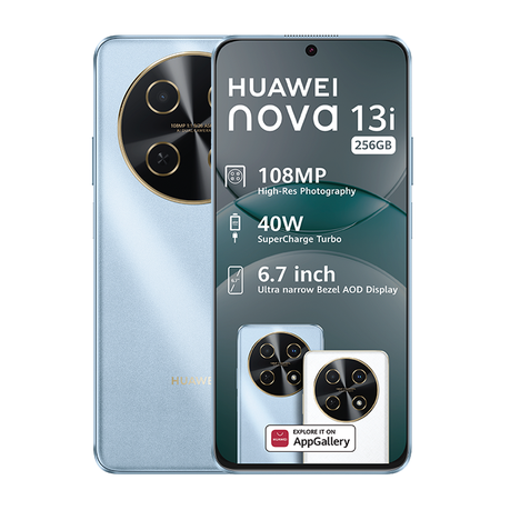 HUAWEI nova 13i 6.7" smartphone 8GB RAM + 256GB ROM Dual SIM - Blue Image