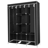 Portable Closet Wardrobe for Bedroom Clothes Storage with Dustproof Cover