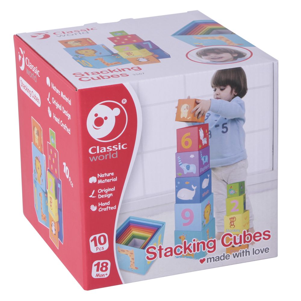 Classic World Stacking Cubes 10 Pieces Shop Today. Get it Tomorrow