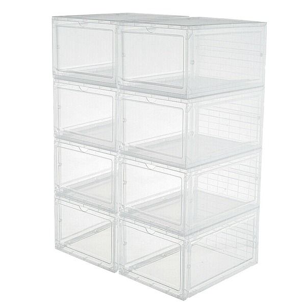 Transparent Plastic Stackable Storage Boxes