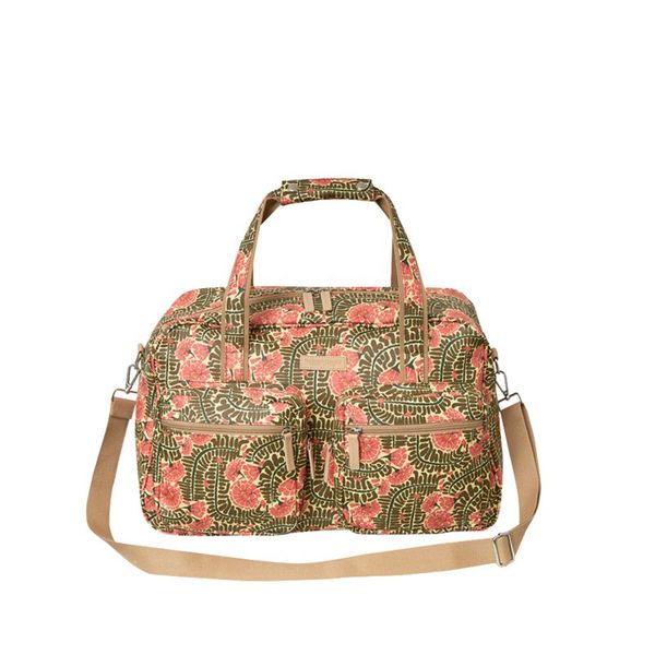 Weekender Travel Bag - Pink Floral Ferns