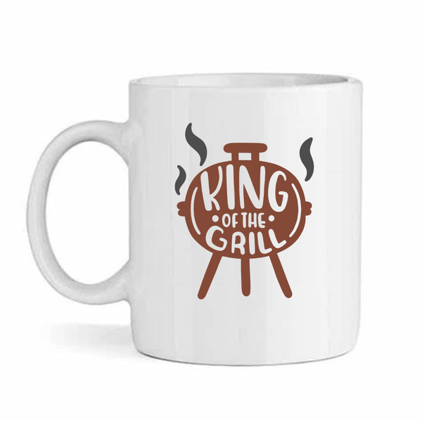 King of the grill- Father's day - Christmas - Valentines Mug