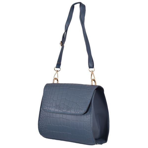 Urban Muse - Molly Square Petite Crossbody - Denim Blue -18cm x 7cm x 20cm