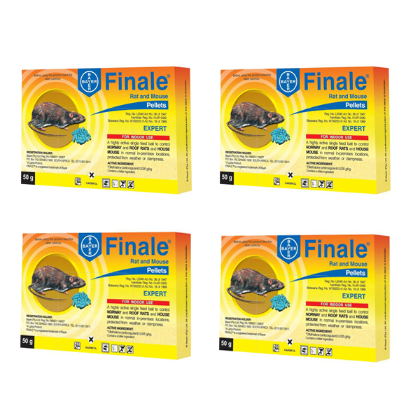Bayer - Finale Rat And Mouse Pellets - 50g - 4 Pack