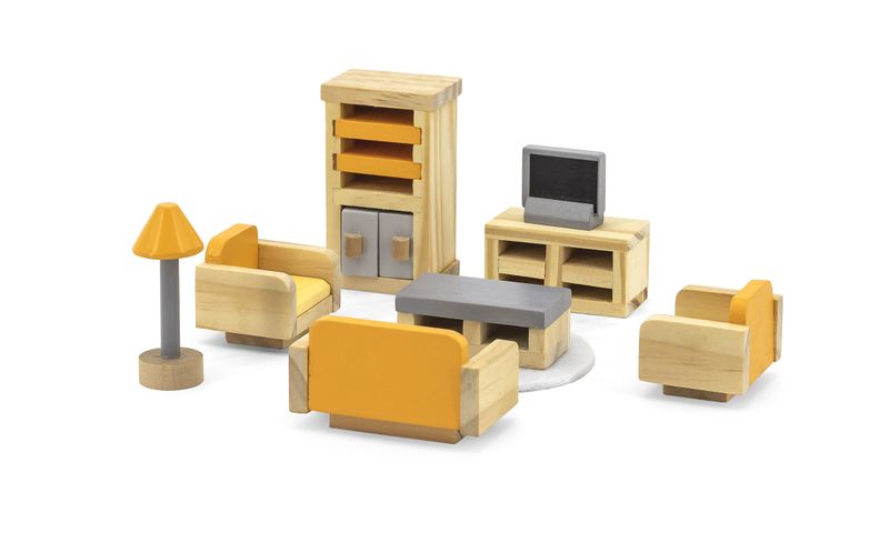 Doll House TV Room Lounge Play Set