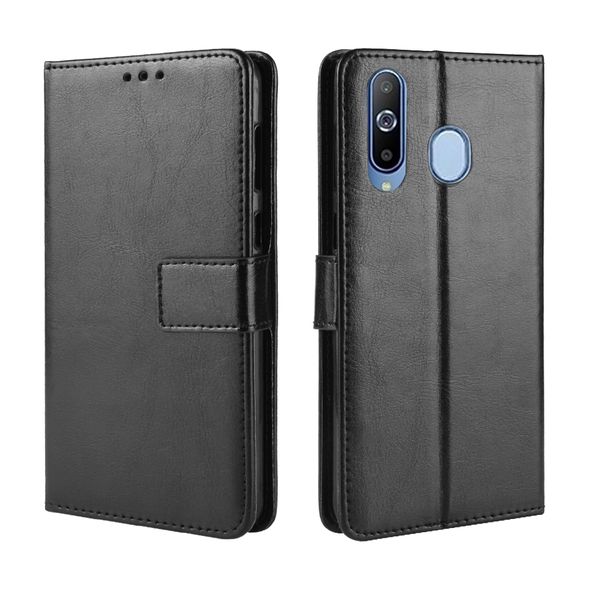 Leather Cover compatible for Samsung Galaxy A8s Shockproof Retro Case
