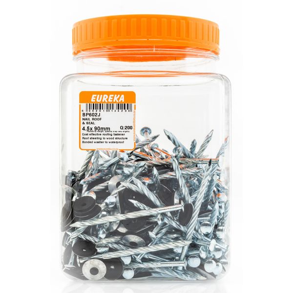 EUREKA Roof Nail &amp; Cap 5 x 90mm* Q:200 BP602J