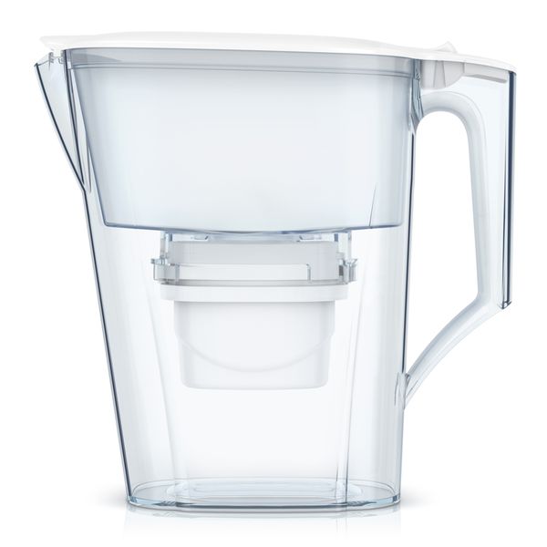 Aqua Optima Water Jug With 30 Day Filter Plastic White 2.5L "Liscia" #