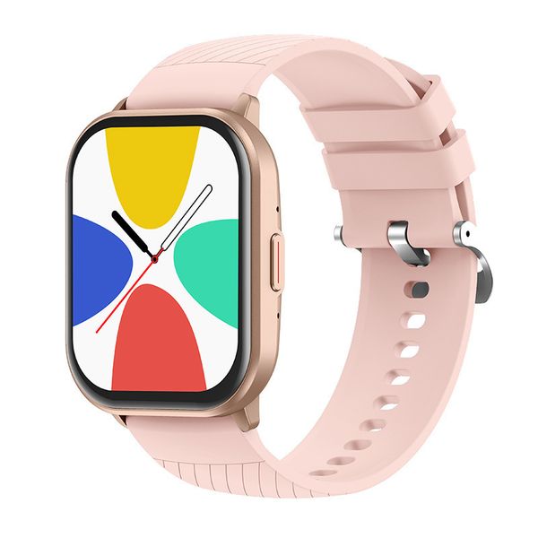 2.01 Inch Smartwatch and Fitness Tracker, IP68 Waterproof Smartwatch-Pink