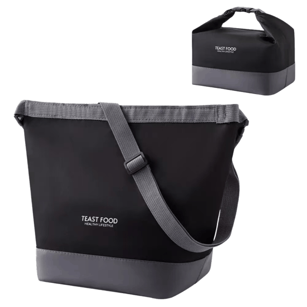 Multifunctional Waterproof Insulated Lunch Bag-black