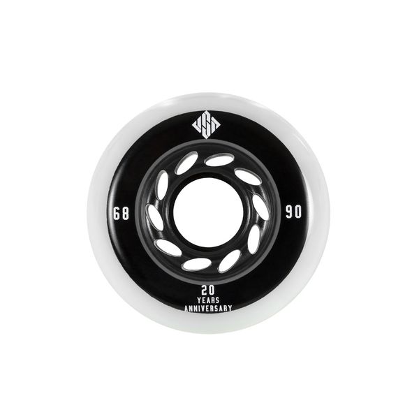 Usd Skates Team 68mm 90a White Aggressive Skate Wheels - Set of 4