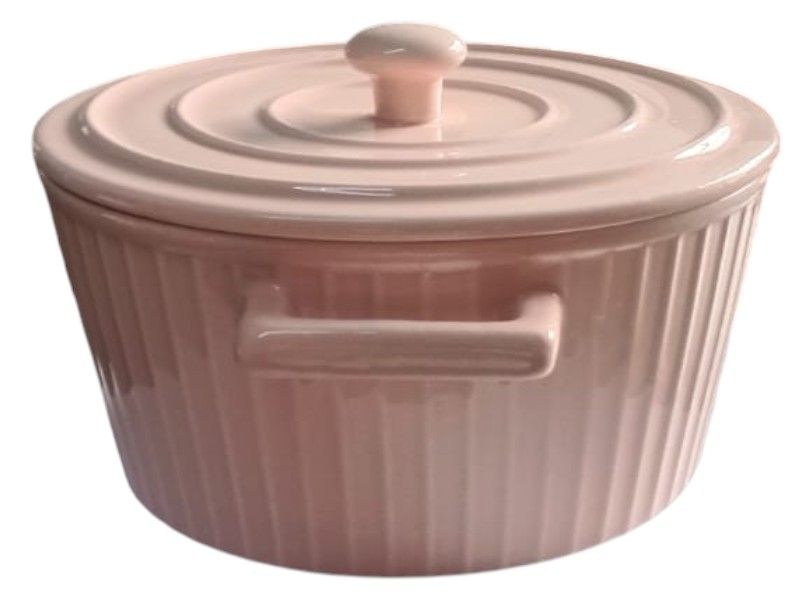 George &amp; Mason Giallo Soup Pot &amp; Lid - 21x17.5x11cm (1.0L) Light Pink