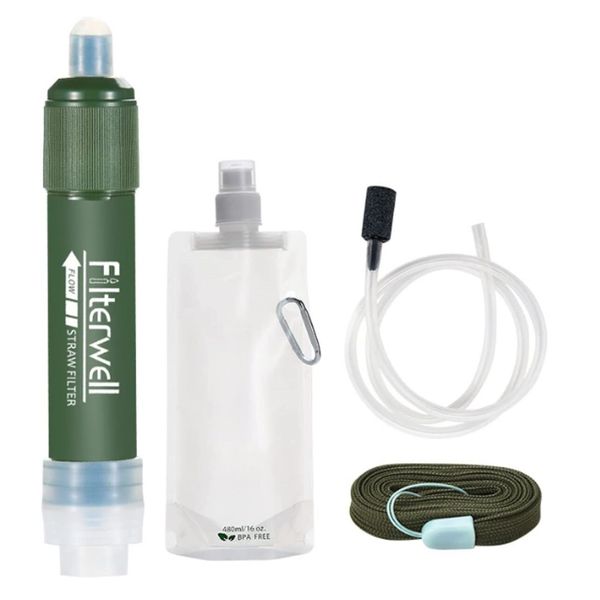 Portable Outdoor Hiking Camping Survival Drinking Water Purifier Filter