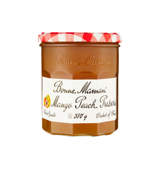 Bonne Maman Mango &amp; Peach Jam Glass - 6 x 370g