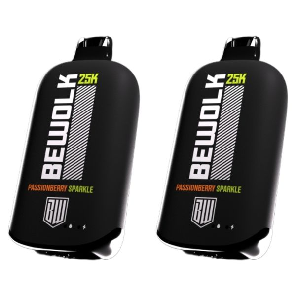 Bewolk 25000 Puffs Disposable Vape 20MG - PassionBerry Sparkle (Pack of 5)