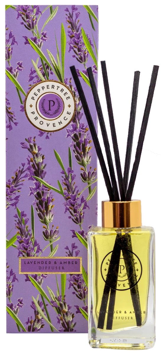 Pepper Tree Provence Lavender & Amber Diffuser 100ml Shop Today. Get