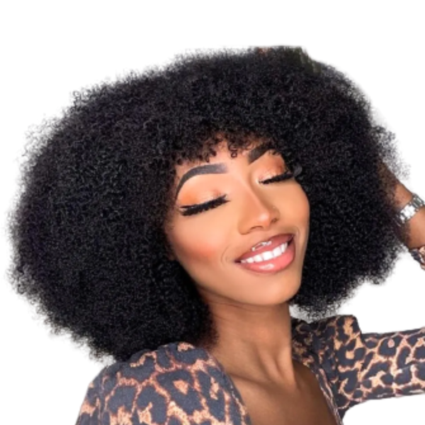 Brazilian Kinky Fringe Hair Wig
