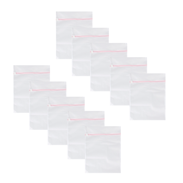 Mesh Laundry Wash Bags - Set of 10 - 30 x 40cm