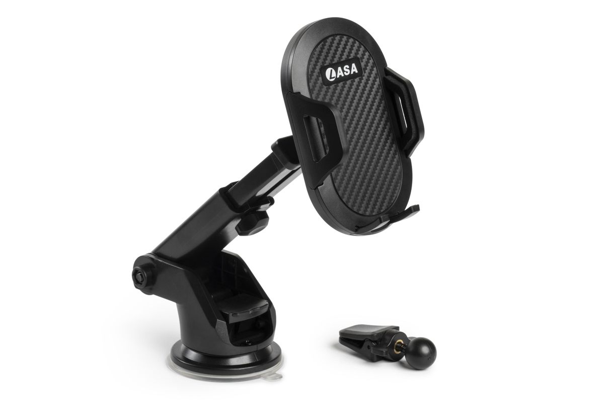 LASA Extendable Car Phone Holder with Suction & Air Vent Shop Today