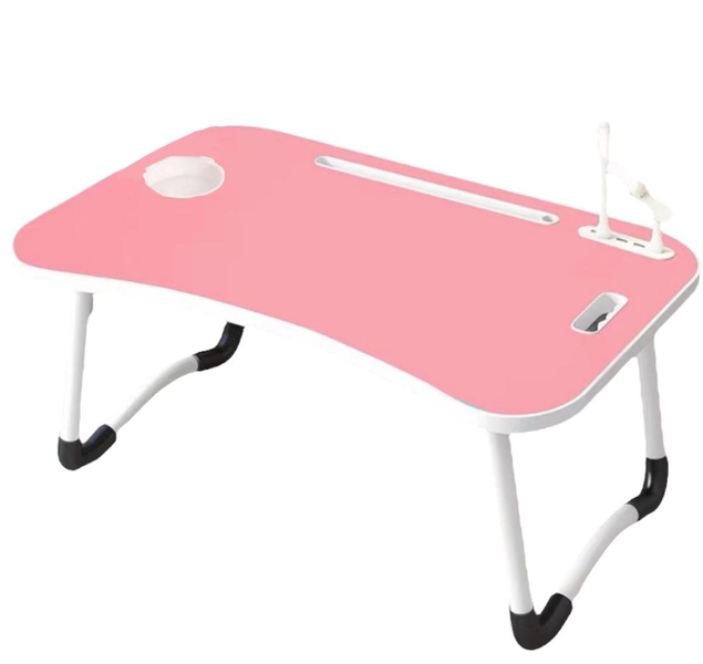 Multi-Functional Foldable &amp; Portable Laptop Desk/Serving Tray pink