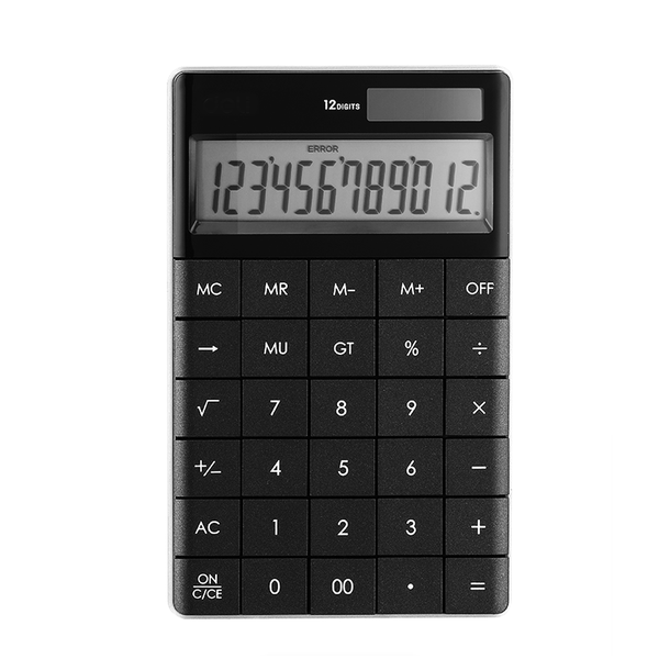 12-Digit Dual Power Electronic Modern Desktop Calculator