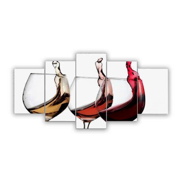 Wines in Glasses Wall Art