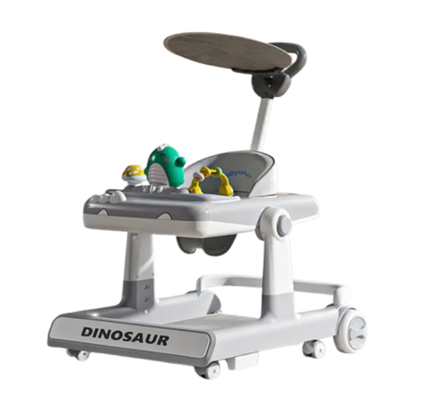 Baby Walker Anti-rollover Multifunction Toddler Dining Chair-Grey