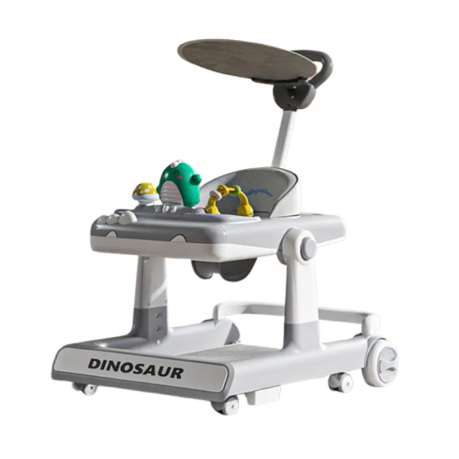 Baby Walker Anti-rollover Multifunction Toddler Dining Chair-Grey Image