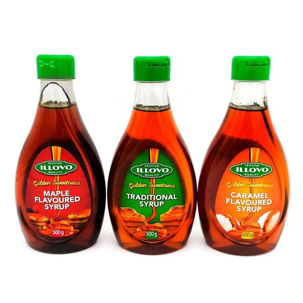 Illovo Syrup - Maple + Caramel + Traditional Flavoured Syrup (3 x 500g)