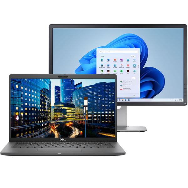 Dell Latitude Intel i7 Laptop with 16GB Ram + 20" Screen Bundle (Refurb)
