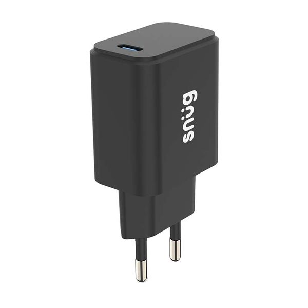 Snug 1 Port Mini 25W PD Wall Charger - Black