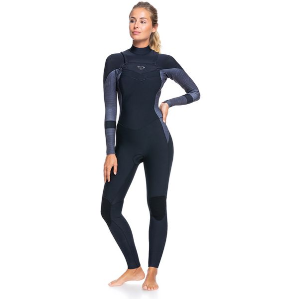 Roxy 3/2 Syncro Front Zip Wetsuit - Black