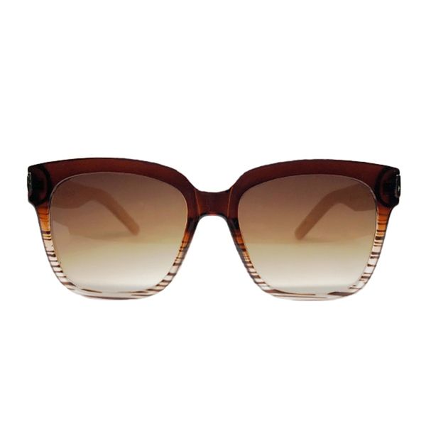 Maple Venice - 100% Bamboo Arms Crystal Clear Gradient Lens &amp; Spring Hinges