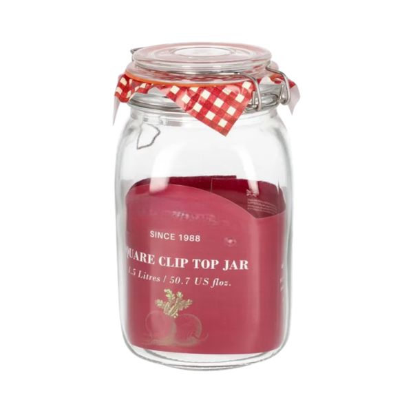 Square Mason Clip Lid Jar 1.5ml