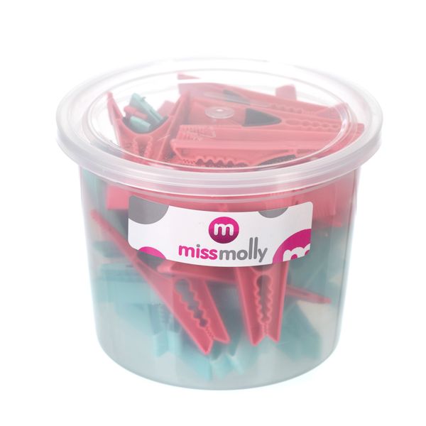 Miss Molly Plastic Clothes Pegs- Bucket of 30 Pegs