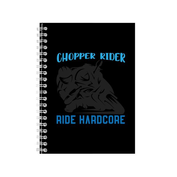 Chopper Rider Ride Hardcore Notebook Biker Gift Idea A4 Notepad 145