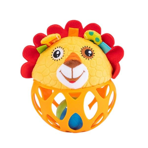Jungle Animal Sensory Rattle Ball for Babies - Lion