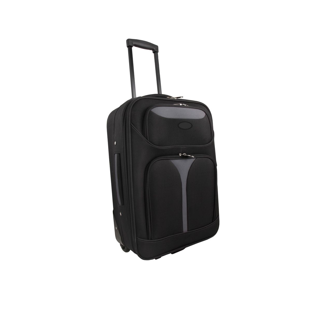 Soft Case Luggage Bag - Black/Grey
