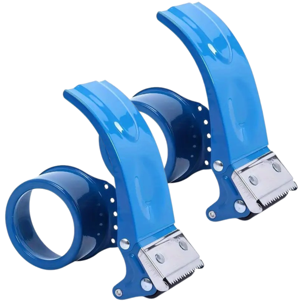 Heavy-Duty Metal Packaging Tape Dispenser for Sealing (2-Pack)