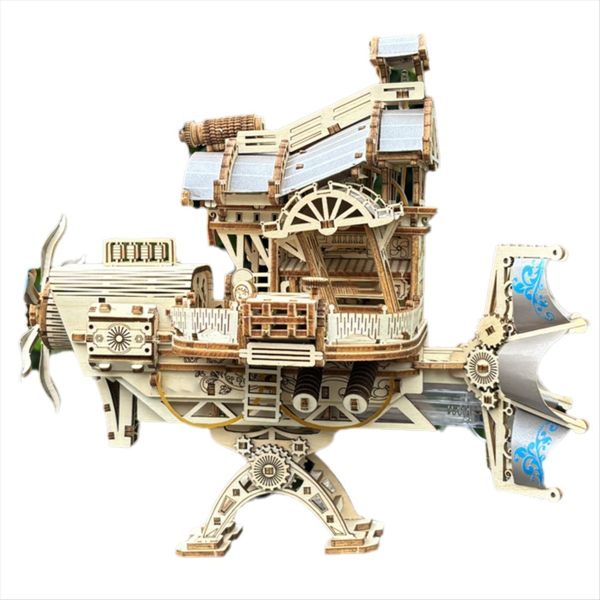 Spaceship Steampunk Mechanical Puzzle Craft Kit Diy Assembly