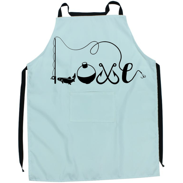 Love Fishing Printed Aprons