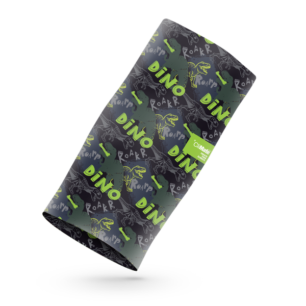 Climate Sport Kids Scarf (Mask / Face Shield) - Dino Green