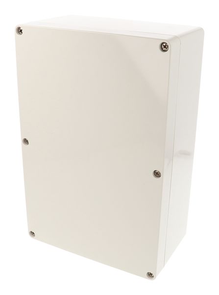 1554VAGY - ABS Enclosure 240×160×90mm Grey Body with 6 Screws, IP66