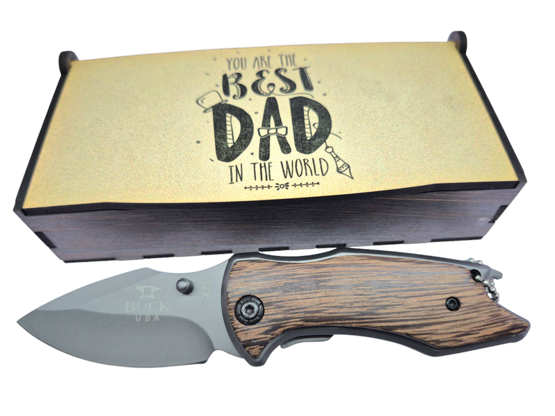 You are the Best Dad in the World Gift Combo Knife set