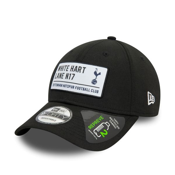 Tottenham Hotspur FC White Hart Lane Repreve Black 9FORTY Adjustable Cap