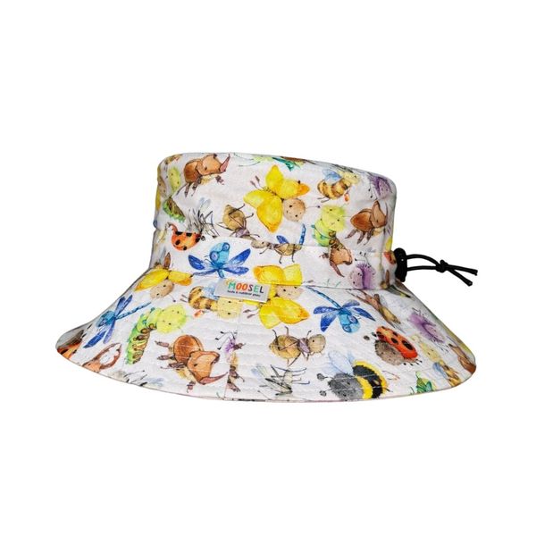 Kids Bucket Sun Hat Garden Bugs Insects Bees Ladybug Caterpillars