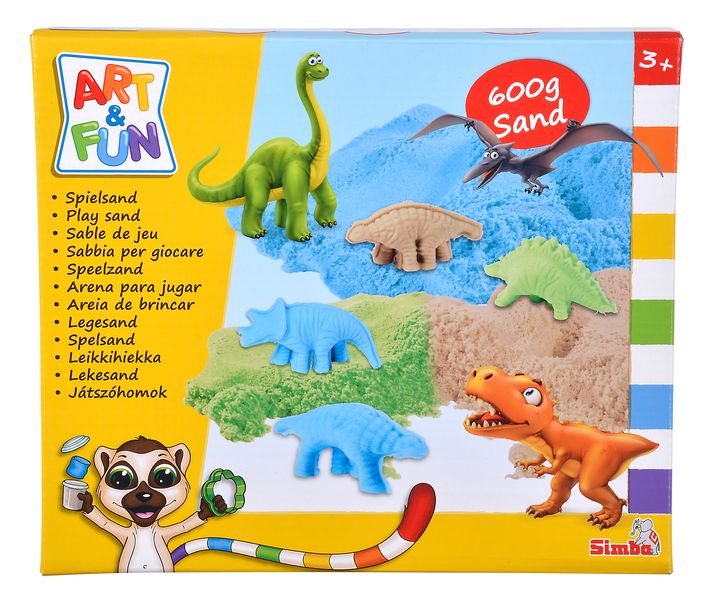 Art &amp; Fun Play Sand Set DInosaurs