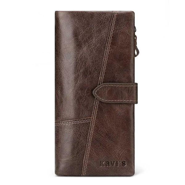 Kavi's Elegant Classic Lady's Genuine Leather Wallet