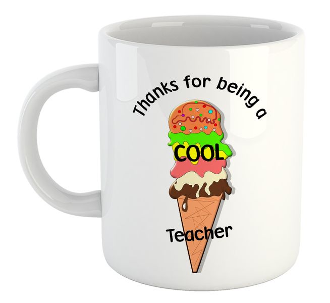 Cool Teacher Birthday Christmas Teacher Gift Mug image